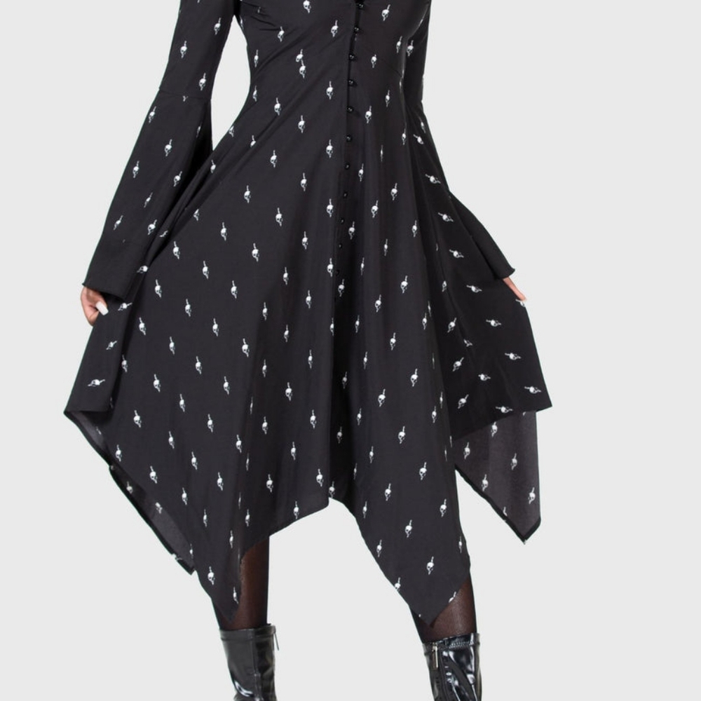 Killstar x Wednesday Bury Hatchets Midi Dress - Picture 5 of 5